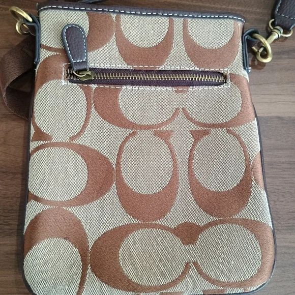 Coach Brown and Tan Crossbody Bag - Picture 8 of 12